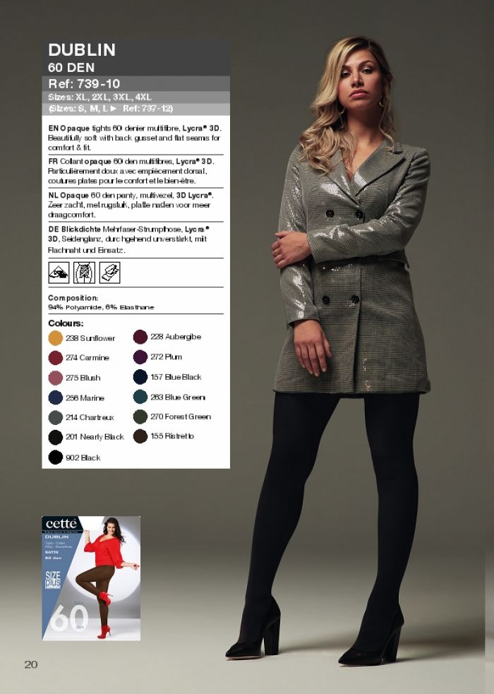 Cette Cette-plus-size-hosiery-2019.20-20  Plus Size Hosiery 2019.20 | Pantyhose Library